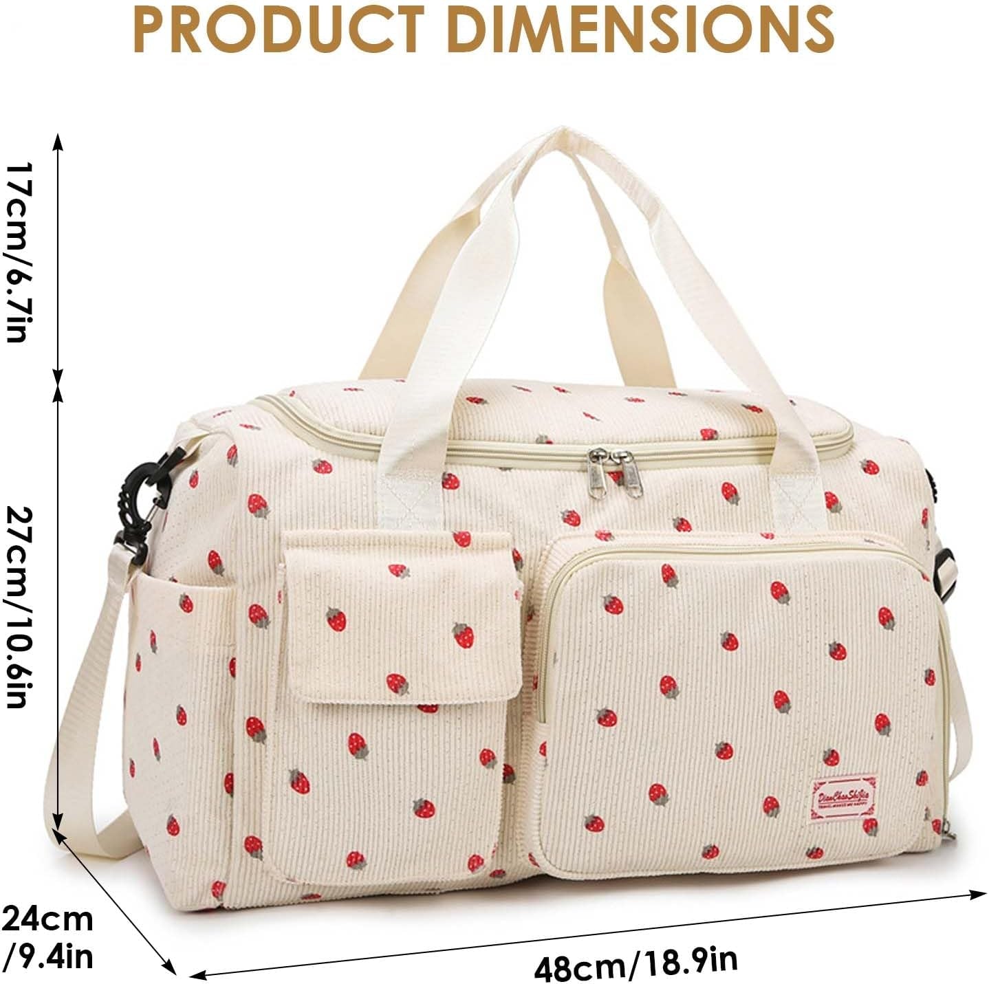 Womens Gym Sports Bag, Travel Duffle Bag Womens, Weekend Travel Bags with Shoes