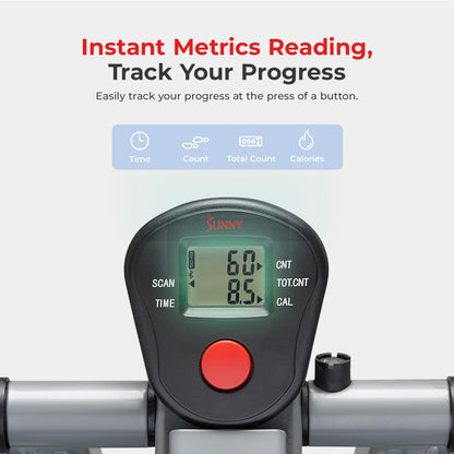 2-In-1 Upright Elliptical Cross Trainer, Compact Full-Body Exerciser, Home Cross-Training for Arm/Leg, Low Impact Cardio Workout Machine for Indoor, Optional Free Sunnyfit App