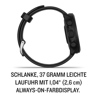 Forerunner 55 GPS 42Mm Running Smartwatch, Easy to Use, Lightweight, Training Guidance, Safety & Tracking Features, Black