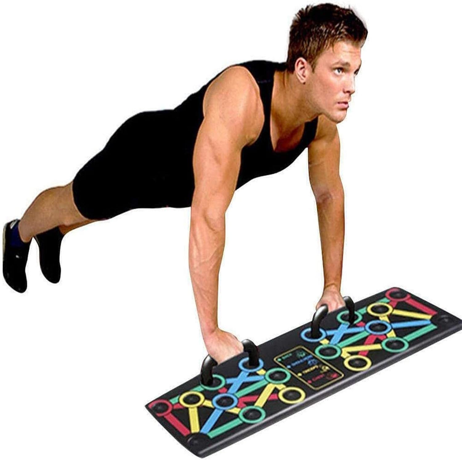 Push up Board Foldable 14 in 1 Press up Boards Push up Equipment Fitness Gym Muscle Strength Perfect Push Up, Portable Exercise Equipment for Men Women Home Workouts Push up Machine