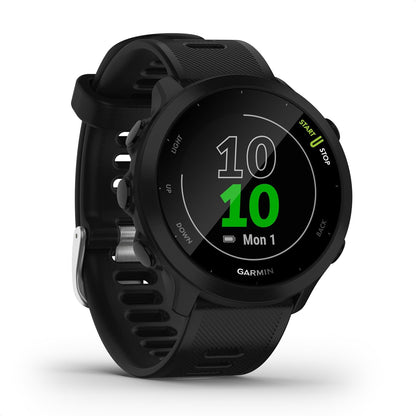 Forerunner 55 GPS 42Mm Running Smartwatch, Easy to Use, Lightweight, Training Guidance, Safety & Tracking Features, Black