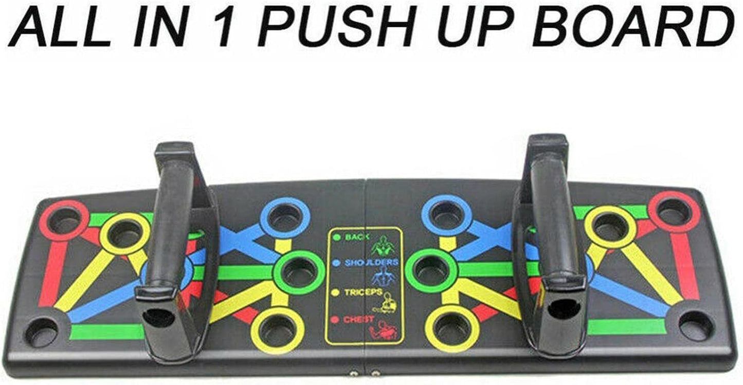 Push up Board Foldable 14 in 1 Press up Boards Push up Equipment Fitness Gym Muscle Strength Perfect Push Up, Portable Exercise Equipment for Men Women Home Workouts Push up Machine