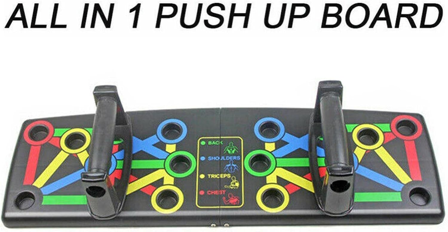 Push up Board Foldable 14 in 1 Press up Boards Push up Equipment Fitness Gym Muscle Strength Perfect Push Up, Portable Exercise Equipment for Men Women Home Workouts Push up Machine