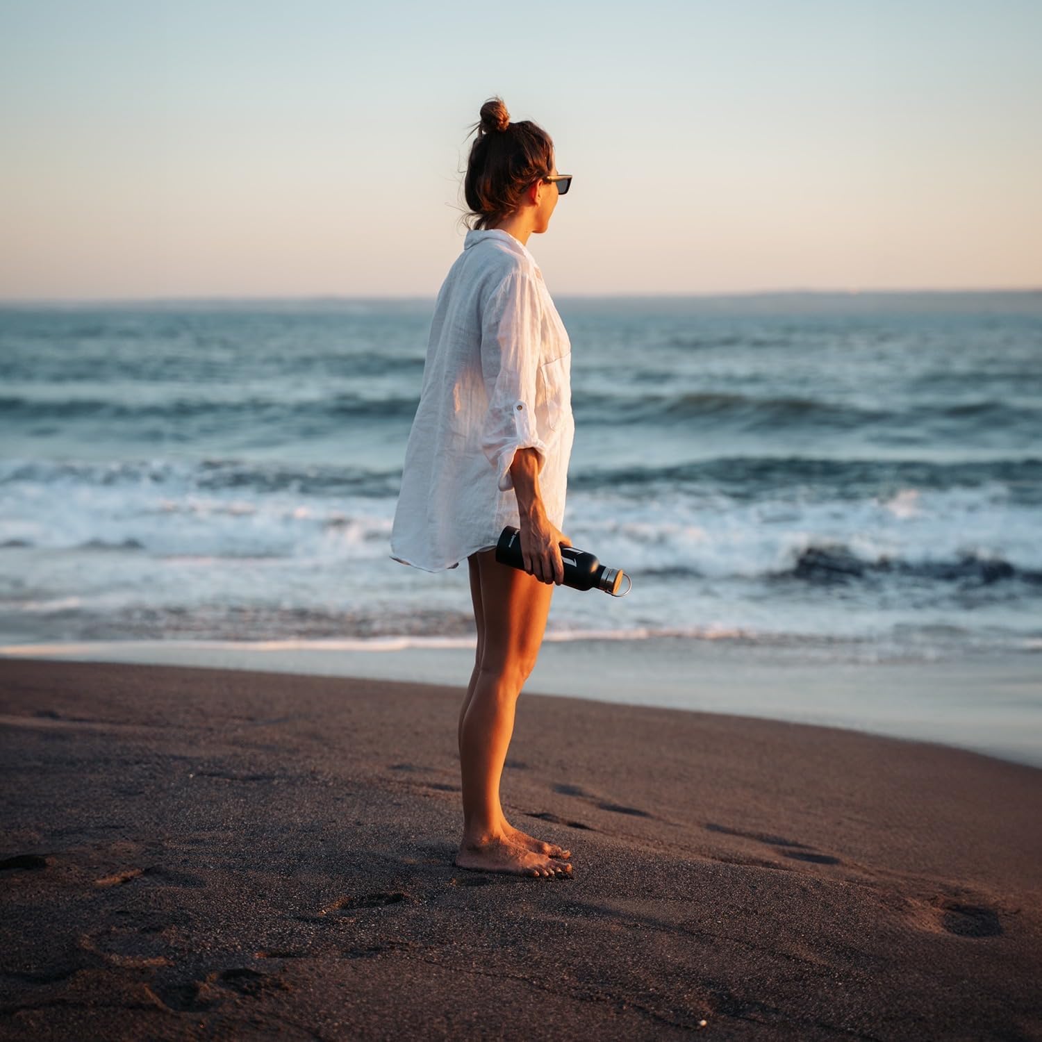 Water Bottle Stainless Steel - 350Ml/500Ml/620Ml/750Ml/1L- Insulated Metal Water Bottles - Standard Mouth Flask - BPA Free - Straw Bottle for Work, Gym, Sports - 2 Lids