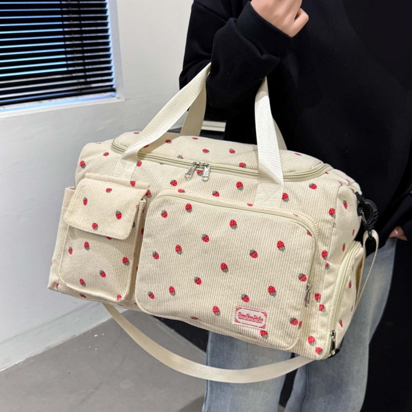 Womens Gym Sports Bag, Travel Duffle Bag Womens, Weekend Travel Bags with Shoes