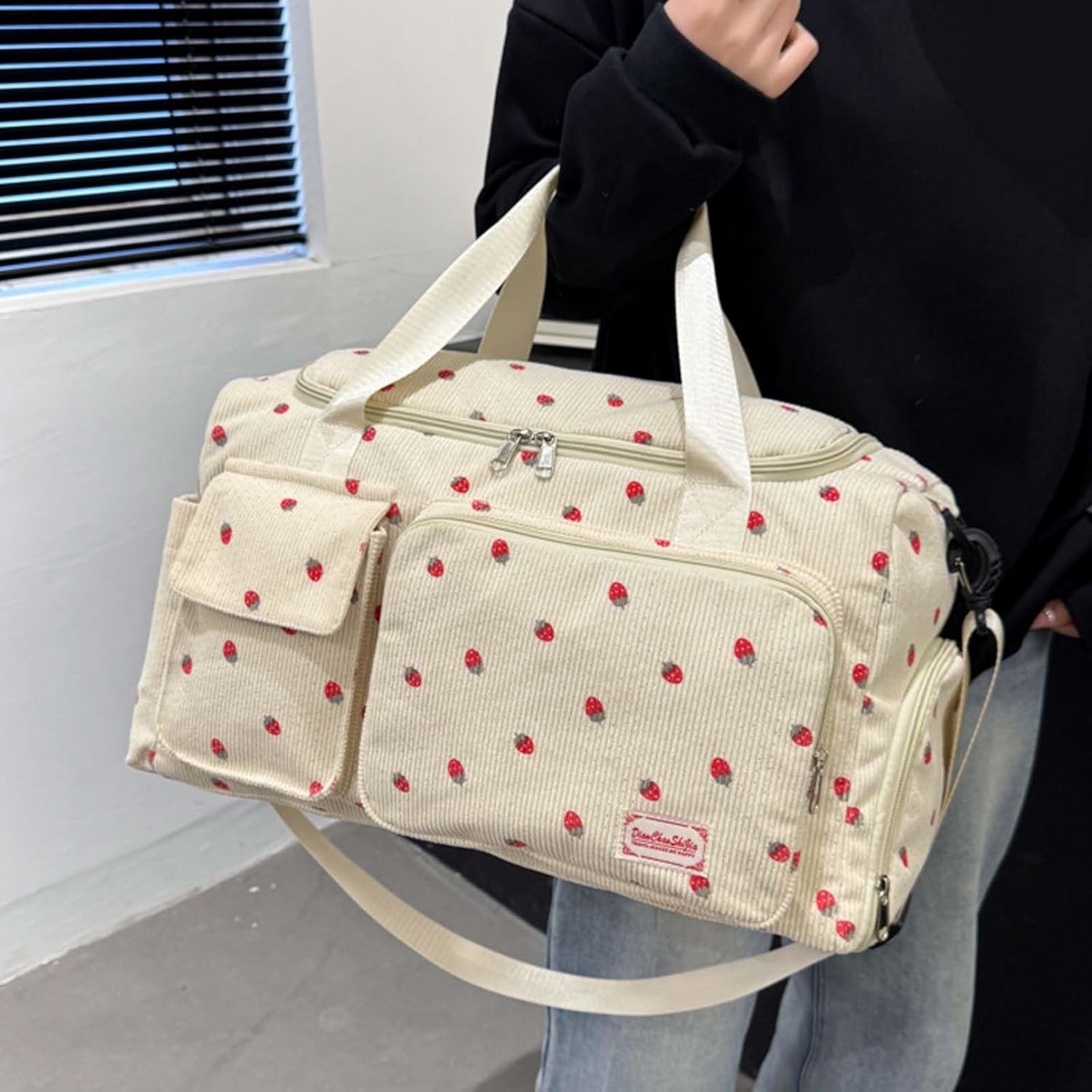 Womens Gym Sports Bag, Travel Duffle Bag Womens, Weekend Travel Bags with Shoes