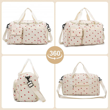 Womens Gym Sports Bag, Travel Duffle Bag Womens, Weekend Travel Bags with Shoes